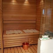 8. Sauna lisätty kylpyhuoneeseen